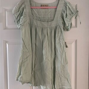 Free People Light Green Women's Top